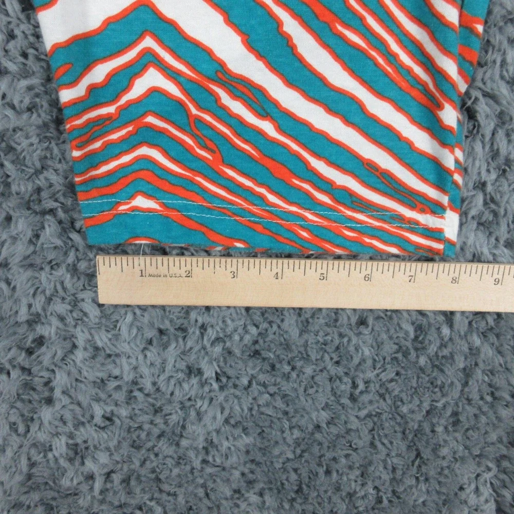 Zubaz Pants Mens Medium Blue Green White Orange Dolphins Pull On 26x28*